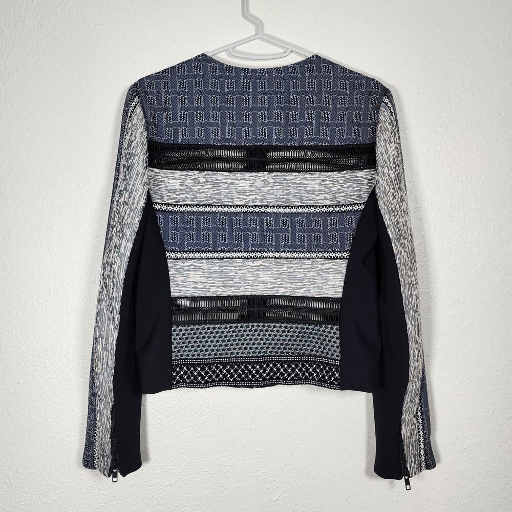 Jonathan Simkhai Front Zip Jacket Pattern Texture… - image 7